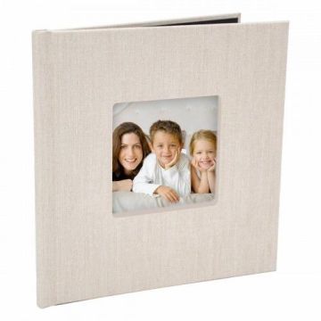 Fotogrāmata Photo Book 20x20cm 7mm horizontāla, ar lina audeklu apvilkti cietie vāki, izgriezums priekšvākā. Skavu montāža. Kashmir Oyster